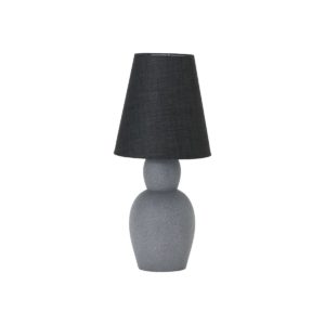 Lampa House Doctor. Artystyczna lampa z cementu z grafitowym abażurem - lampa stołowa skandynawska