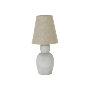 Lampa House Doctor. Artystyczna lampa z cementu z piaskowym abażurem - lampa stołowa skandynawska